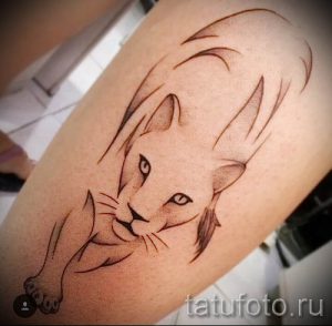 фото тату львица для статьи про значение татуировки львица - tatufoto.ru - 29
