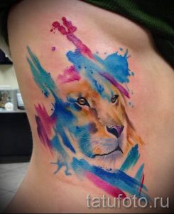 фото тату львица для статьи про значение татуировки львица - tatufoto.ru - 33