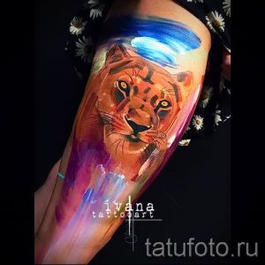 фото тату львица для статьи про значение татуировки львица - tatufoto.ru - 46