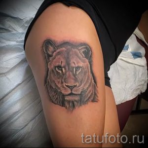 фото тату львица для статьи про значение татуировки львица - tatufoto.ru - 47