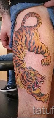 фото тату оскал тигра для статьи про значение татуировки с оскалом — tatufoto.ru — 2
