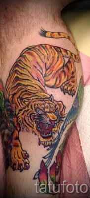 фото тату оскал тигра для статьи про значение татуировки с оскалом — tatufoto.ru — 9