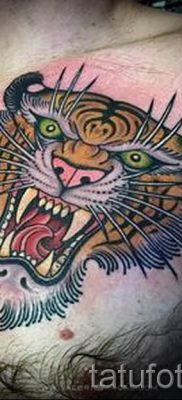 фото тату оскал тигра для статьи про значение татуировки с оскалом — tatufoto.ru — 12