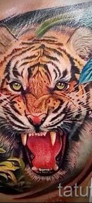фото тату оскал тигра для статьи про значение татуировки с оскалом — tatufoto.ru — 18