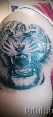 фото тату оскал тигра для статьи про значение татуировки с оскалом — tatufoto.ru — 20
