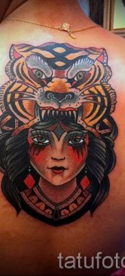 фото тату оскал тигра для статьи про значение татуировки с оскалом — tatufoto.ru — 24