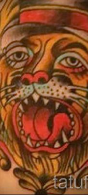 фото тату оскал тигра для статьи про значение татуировки с оскалом — tatufoto.ru — 26