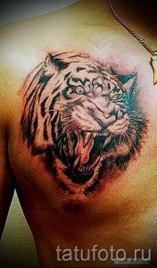 фото тату оскал тигра для статьи про значение татуировки с оскалом - tatufoto.ru - 35