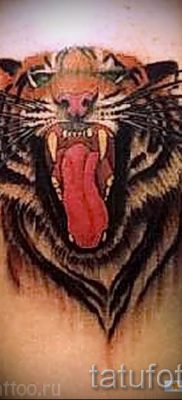 фото тату оскал тигра для статьи про значение татуировки с оскалом — tatufoto.ru — 36
