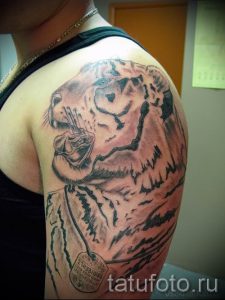 фото тату оскал тигра для статьи про значение татуировки с оскалом - tatufoto.ru - 37