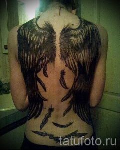 фото тату падший ангел для статьи про значение татуировки - tatufoto.ru - 2