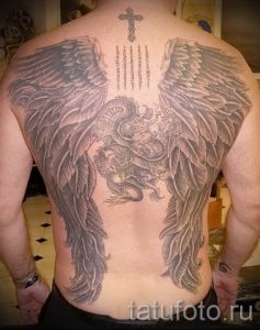 фото тату падший ангел для статьи про значение татуировки - tatufoto.ru - 12