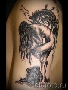 фото тату падший ангел для статьи про значение татуировки - tatufoto.ru - 20