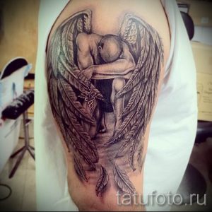фото тату падший ангел для статьи про значение татуировки - tatufoto.ru - 24