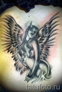 фото тату падший ангел для статьи про значение татуировки - tatufoto.ru - 32