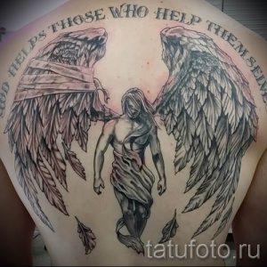 фото тату падший ангел для статьи про значение татуировки - tatufoto.ru - 33