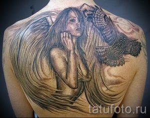 фото тату падший ангел для статьи про значение татуировки - tatufoto.ru - 36
