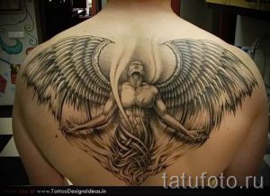 фото тату падший ангел для статьи про значение татуировки - tatufoto.ru - 39