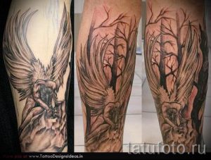 фото тату падший ангел для статьи про значение татуировки - tatufoto.ru - 44