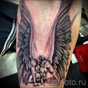 фото тату падший ангел для статьи про значение татуировки - tatufoto.ru - 53
