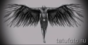 фото тату падший ангел для статьи про значение татуировки - tatufoto.ru - 63