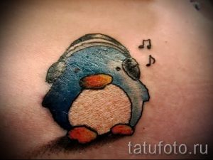 фото тату пингвин для статьи про значение татуировки пингвин - tatufoto.ru - 1