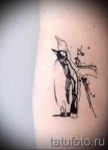 фото тату пингвин для статьи про значение татуировки пингвин - tatufoto.ru - 3