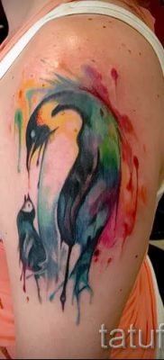 фото тату пингвин для статьи про значение татуировки пингвин — tatufoto.ru — 7