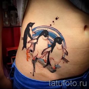 фото тату пингвин для статьи про значение татуировки пингвин - tatufoto.ru - 8