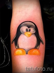 фото тату пингвин для статьи про значение татуировки пингвин - tatufoto.ru - 32