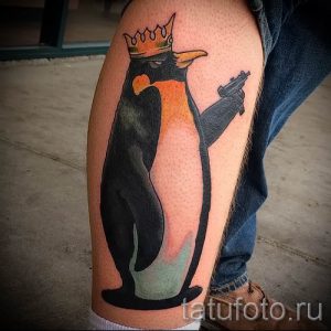 фото тату пингвин для статьи про значение татуировки пингвин - tatufoto.ru - 42