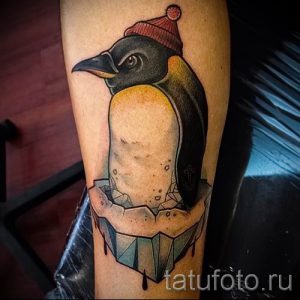 фото тату пингвин для статьи про значение татуировки пингвин - tatufoto.ru - 46