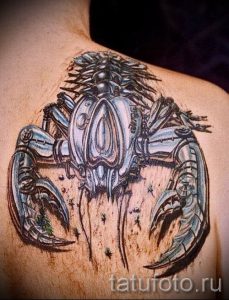 фото тату рак для статьи про значение татуировки с рисунком рака - tatufoto.ru - 2