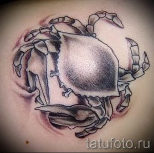 фото тату рак для статьи про значение татуировки с рисунком рака - tatufoto.ru - 7