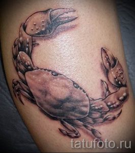 фото тату рак для статьи про значение татуировки с рисунком рака - tatufoto.ru - 14
