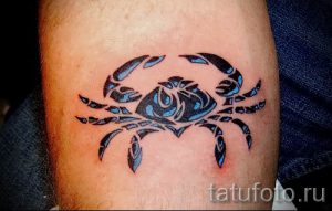 фото тату рак для статьи про значение татуировки с рисунком рака - tatufoto.ru - 17
