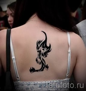 фото тату с черной кошкой для статьи про значение татуировки - tatufoto.ru - 15