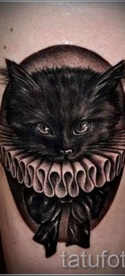 фото тату с черной кошкой для статьи про значение татуировки — tatufoto.ru — 47