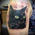 фото тату с черной кошкой для статьи про значение татуировки - tatufoto.ru - 49
