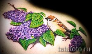 фото тату сирень для статьи про значение татуировки сирень - tatufoto.ru - 1