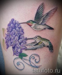 фото тату сирень для статьи про значение татуировки сирень - tatufoto.ru - 3
