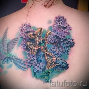 фото тату сирень для статьи про значение татуировки сирень - tatufoto.ru - 14