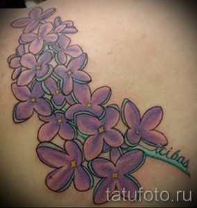 фото тату сирень для статьи про значение татуировки сирень - tatufoto.ru - 19