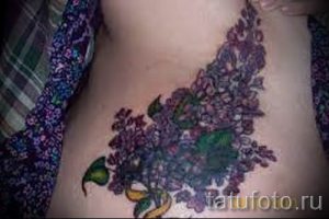 фото тату сирень для статьи про значение татуировки сирень - tatufoto.ru - 22