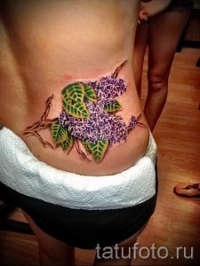 фото тату сирень для статьи про значение татуировки сирень - tatufoto.ru - 24