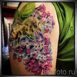 фото тату сирень для статьи про значение татуировки сирень - tatufoto.ru - 30