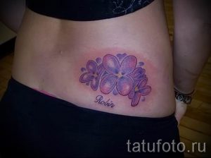 фото тату сирень для статьи про значение татуировки сирень - tatufoto.ru - 34