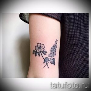 фото тату сирень для статьи про значение татуировки сирень - tatufoto.ru - 41