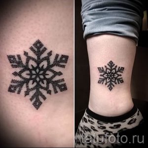 фото тату снежинка для статьи про значение татуировки снежинка - tatufoto.ru - 13