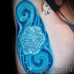 фото тату снежинка для статьи про значение татуировки снежинка - tatufoto.ru - 14